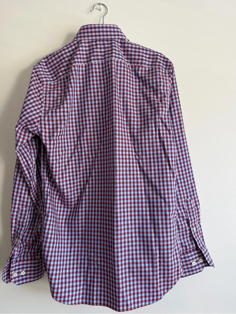Banana Republic Men's Checked Dress Shirt - Blue & Red
